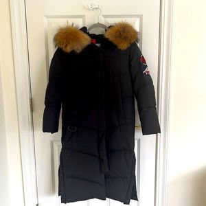 Premium Goose Down Winter Warrior Parka with Real Raccoon Fur